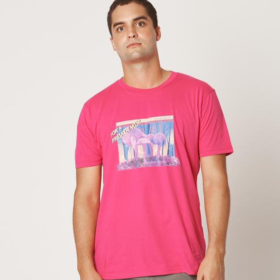 T-Shirt Mushrooms Pink 1