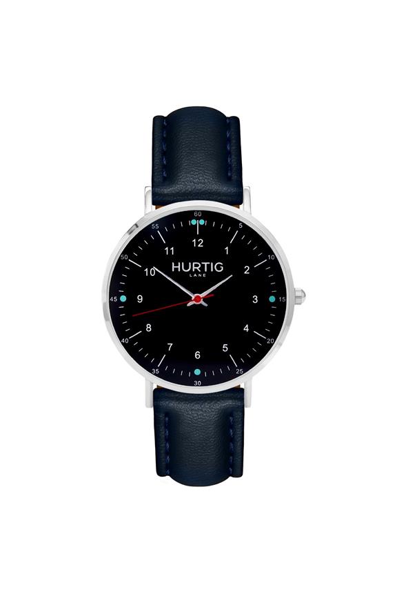 Moderna Watch Silver, Black & Midnight Blue from Shop Like You Give a Damn