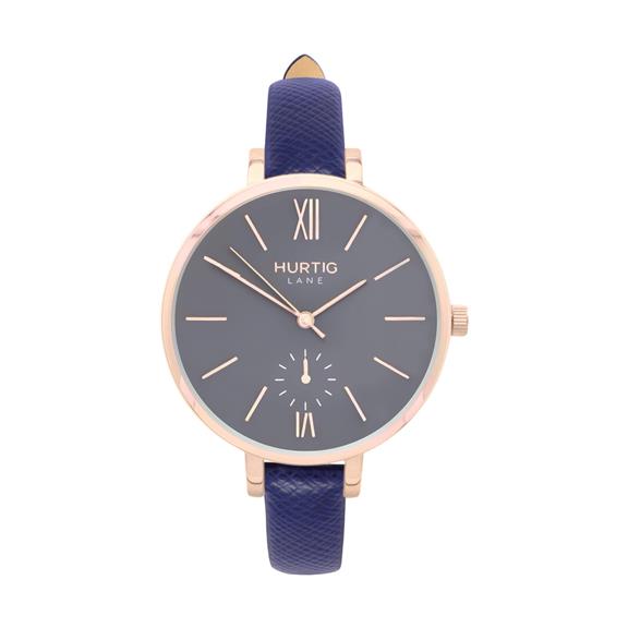 Horloge Amalfi Petite RosÃ©goud Grijs & Donkerblauw from Shop Like You Give a Damn