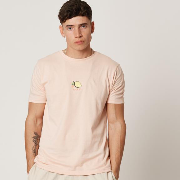 T-Shirt Suck It Lemon Pink 1