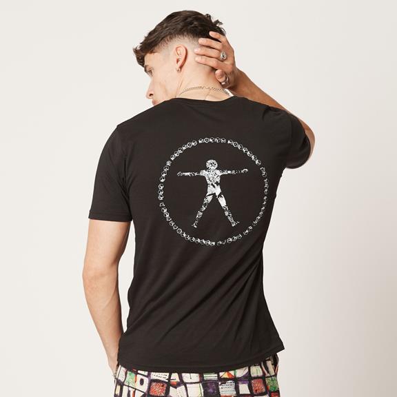 T-Shirt Vitruvian Man Black 1