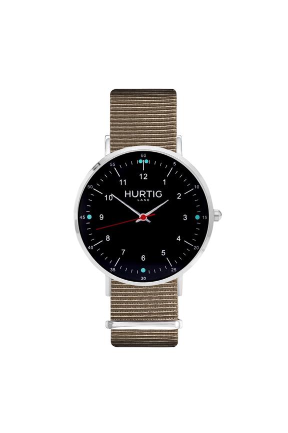 Moderna Nato Horloge Zilver, Zwart & Zand from Shop Like You Give a Damn