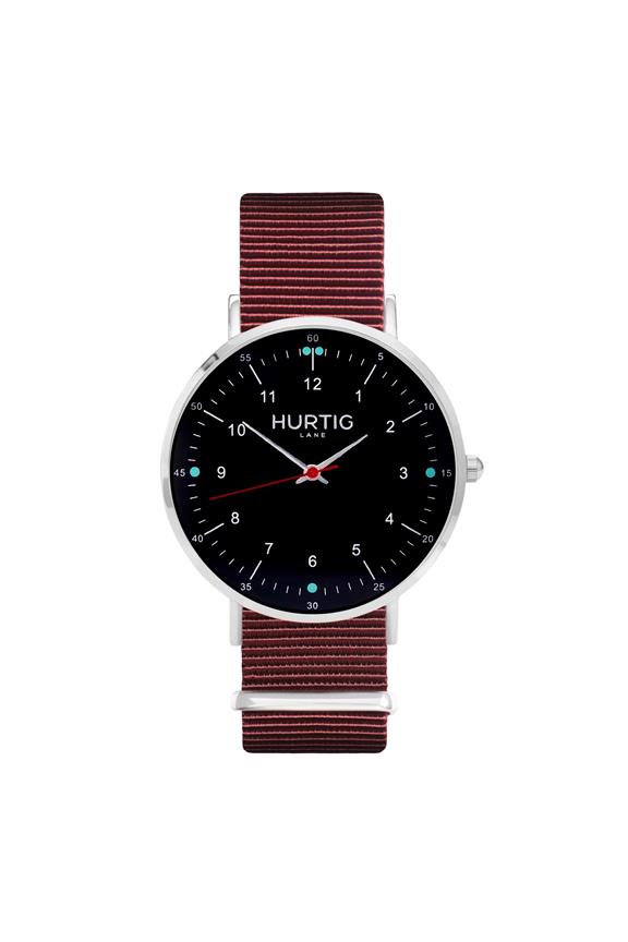 Moderna Nato Horloge Zilver, Zwart & Kastanjebruin from Shop Like You Give a Damn