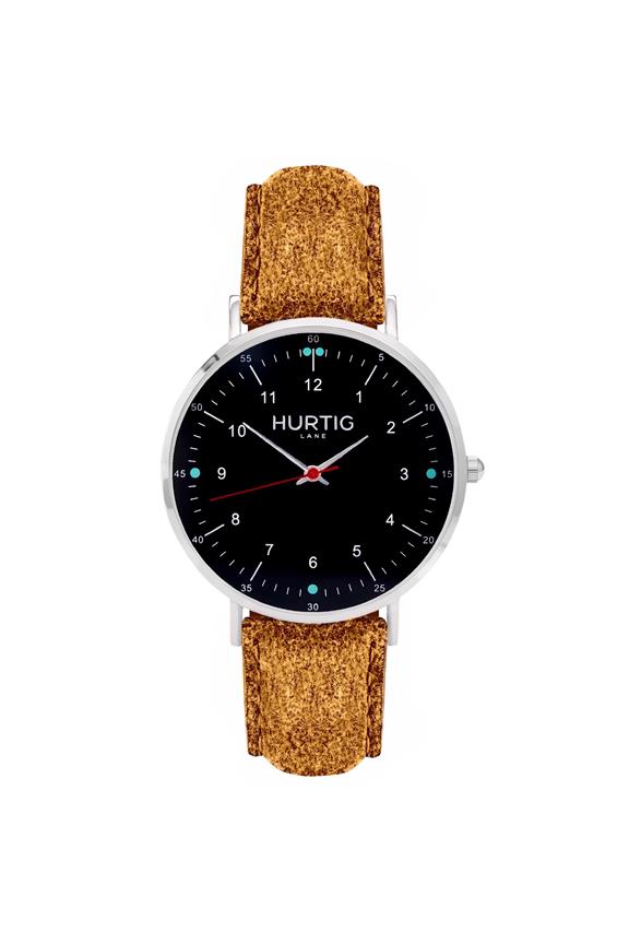 Moderna Tweed Horloge Zilver, Zwart & Camel from Shop Like You Give a Damn