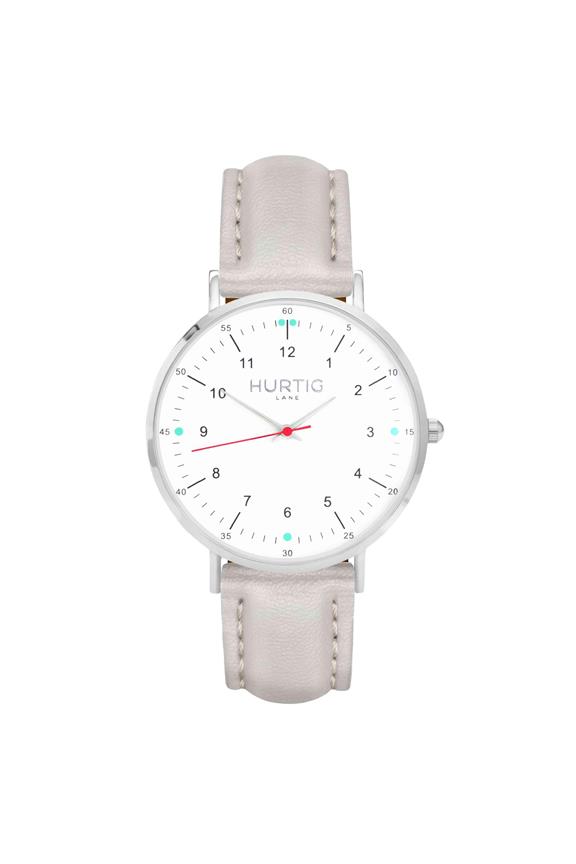 Moderna Watch Silver, White & Cloud 1