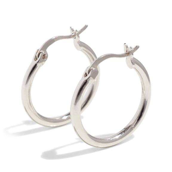 Hoops Size M Sterling Silver 1