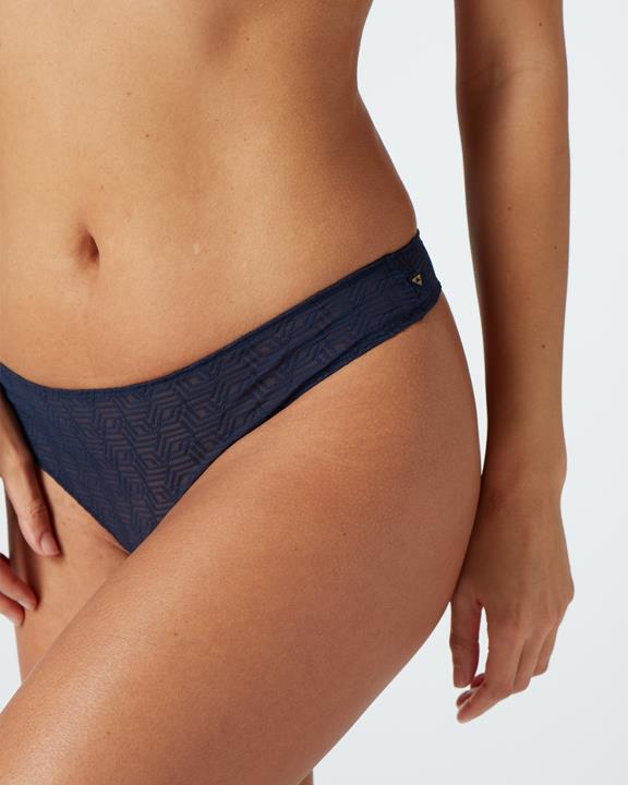 Thong Barely There Midnight Navy 1