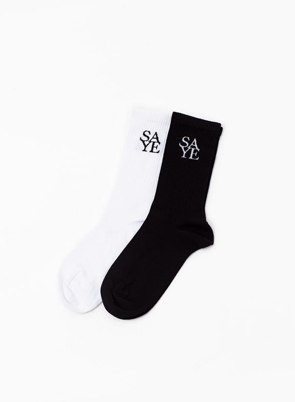 Saye Socken Schwarz & Weiß 1