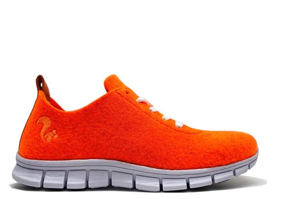 Sneakers Gerecycled Pet Neon Oranje 1