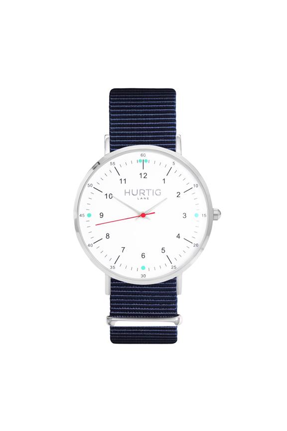Moderno Montezuma Horloge Zilver, Wit & Oceaanblauw 1