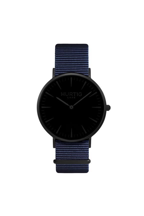 Montezuma Nato Horloge All Black & Oceaanblauw 1