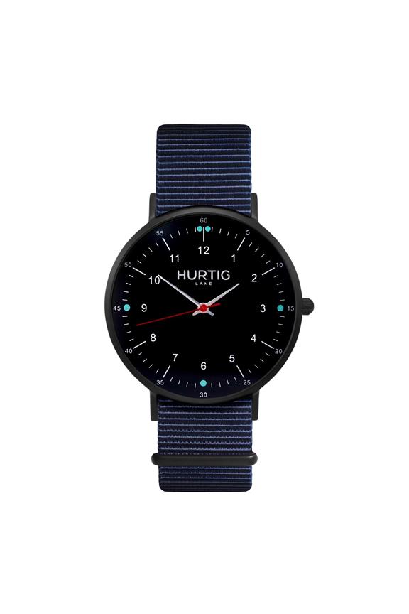 Moderno Montezuma Horloge Zwart, Zwart & Oceaanblauw 1