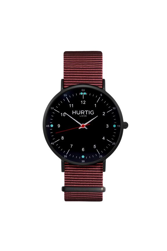 Moderno Montezuma Horloge Zwart, Zwart & Kastanje 1