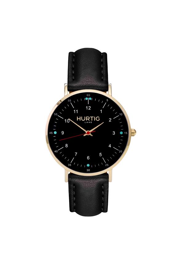 Moderno Horloge Goud, Zwart & Zwart 1