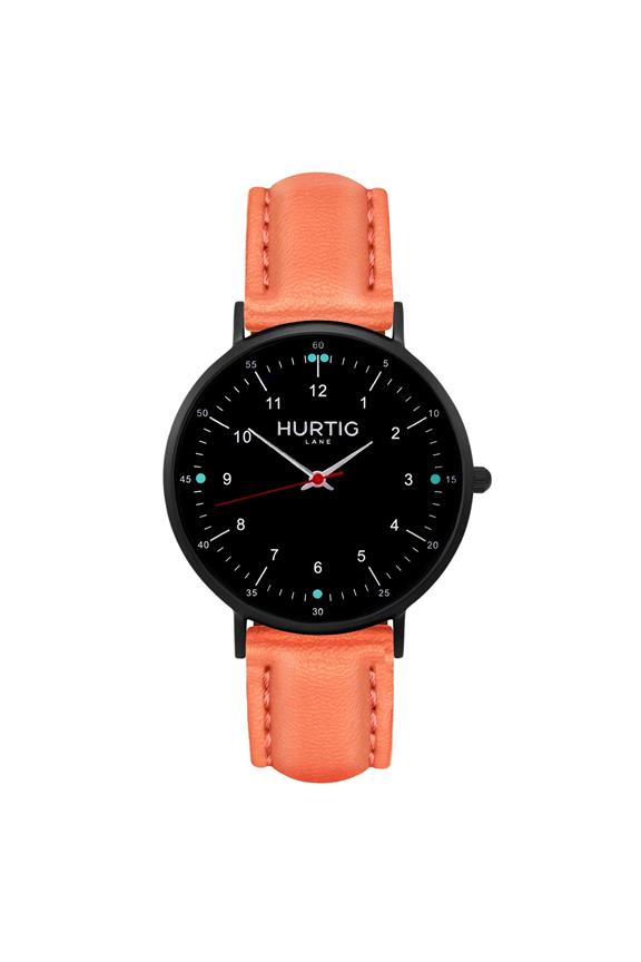 Moderno Watch All Black & Coral 1