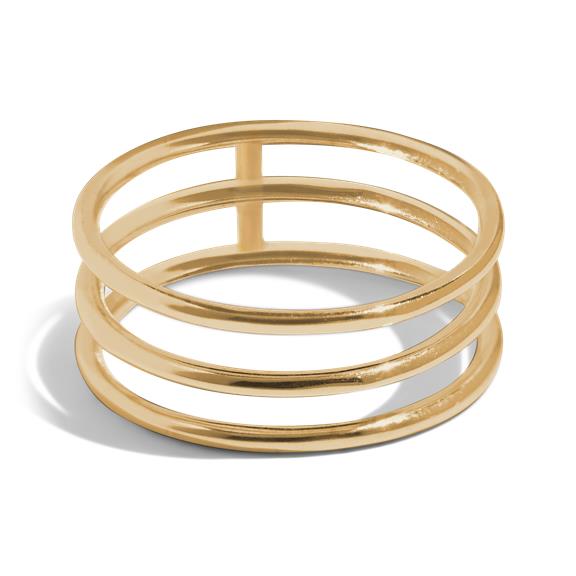 Der Jada-Ring Aus Massivem 14k Gold 1