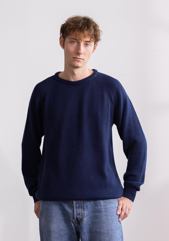 Knitted Sweater Smutje Navy 1