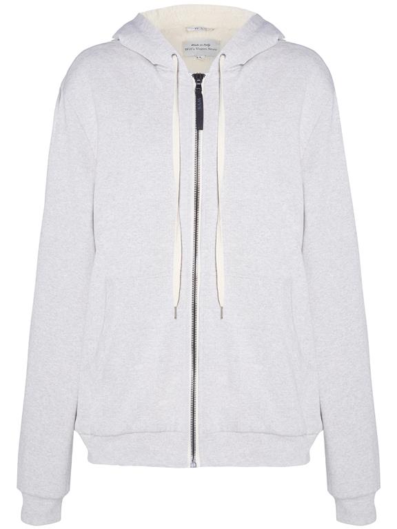 Will's Vegan Store Heren Hoodie Gevoerd Lichtgrijs