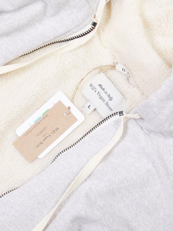 Will's Vegan Store Heren Hoodie Gevoerd Lichtgrijs
