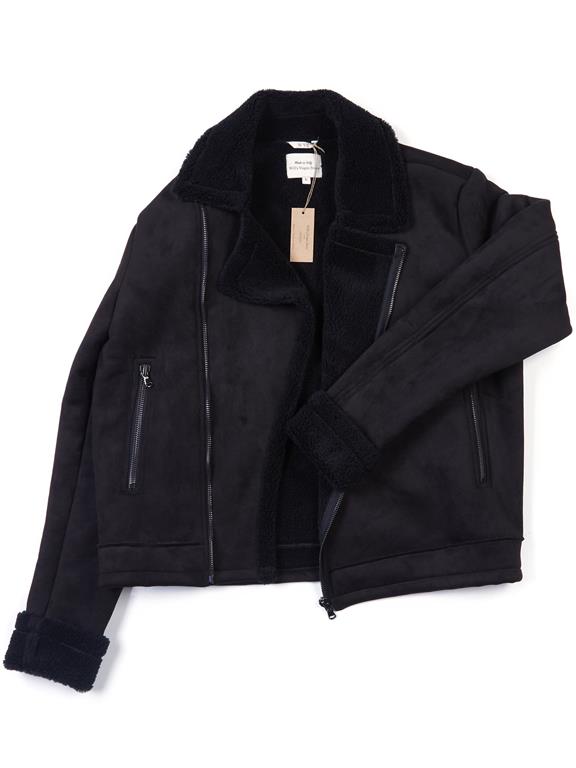 Herren Pilotenjacke Schwarz 2