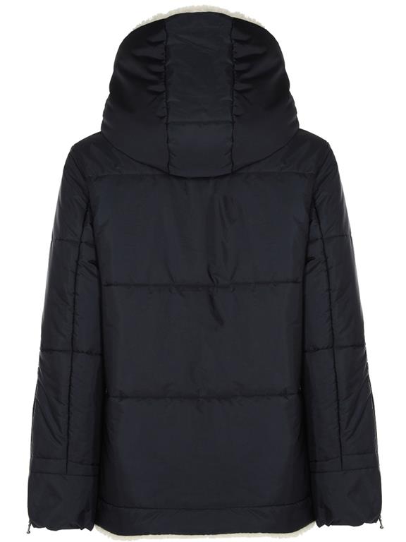 Herren Puffer Vegan Lammfell Schwarz 5