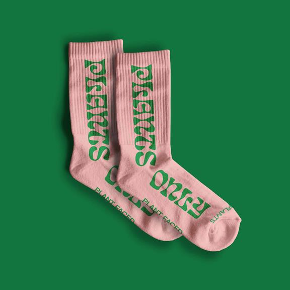 Eco Socks Only Plants Pink 1