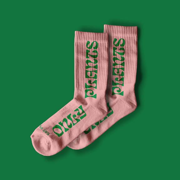 Öko Socken Nur Pflanzen Pink 2
