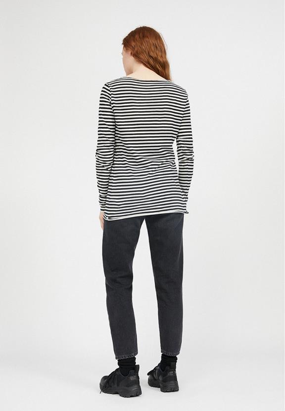 T-Shirt Evaa - Stripes Black White 4