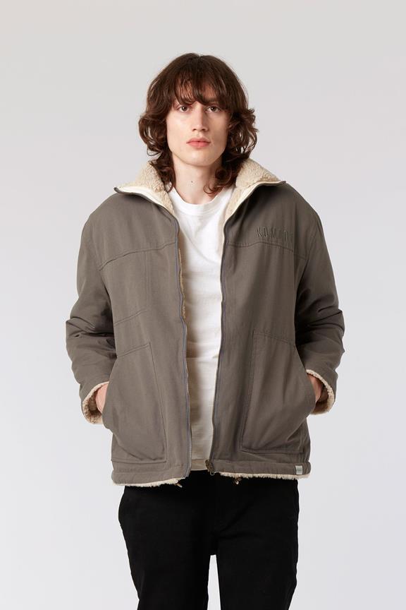 Jacket Reversible Fleece Grey 1