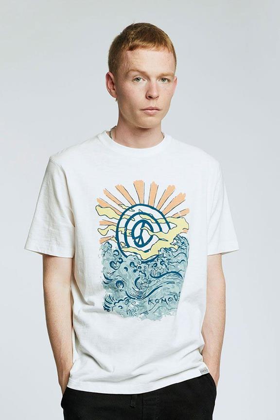 T-Shirt Kin Peace Wave White 1