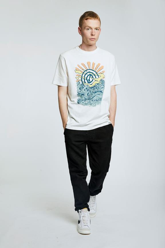 T-Shirt Kin Peace Wave White 2