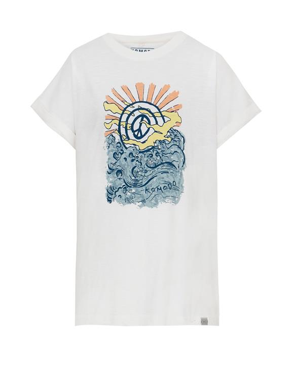 T-Shirt Sunrise Peace Wave Gebroken Wit 3
