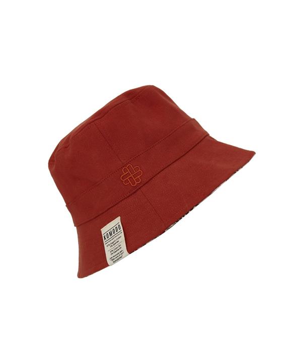Bucket Hat Reversible Unisex Bali Red 2