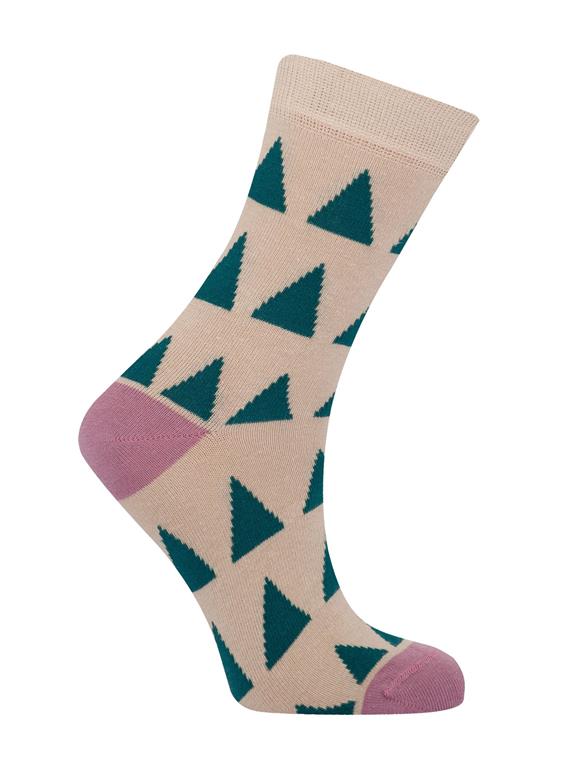Socks Triangle Beige 1