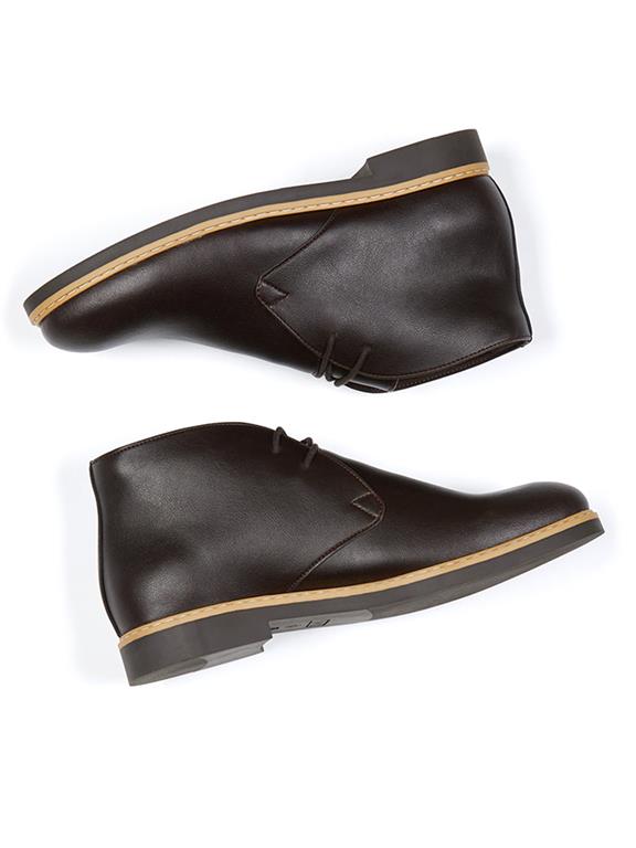 Desert Boots Signature Vegan Leather Dark Brown from Shop Like You Give a Damn