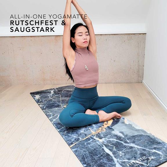 Yoga Mat All-In-One Grey Marble 3