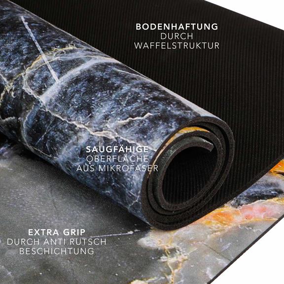 Yoga Mat All-In-One Grey Marble 5
