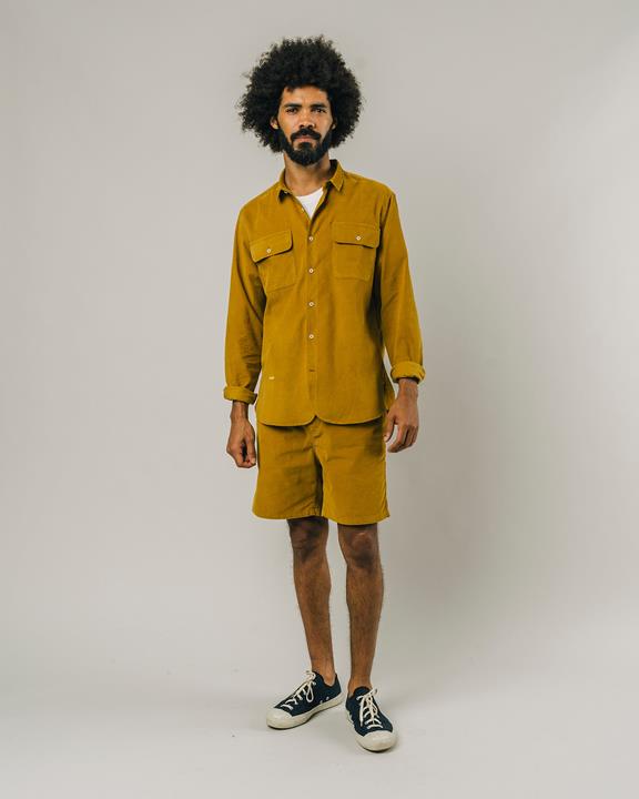 Shirt Lightweight Corduroy Dark Yellow 2