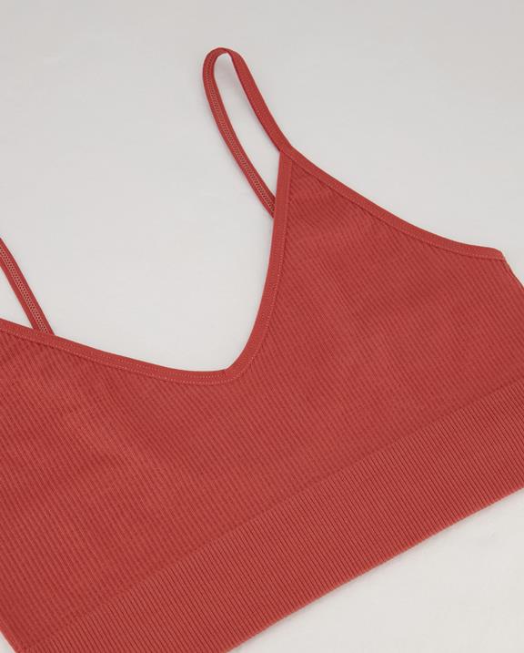 Bralette Seamless Ribbed Ruby Rebel Faded Red 10