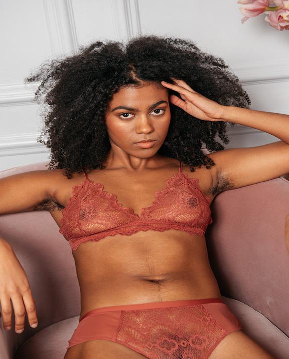 Lace Bralette Ruby Rebel Fade Red 5