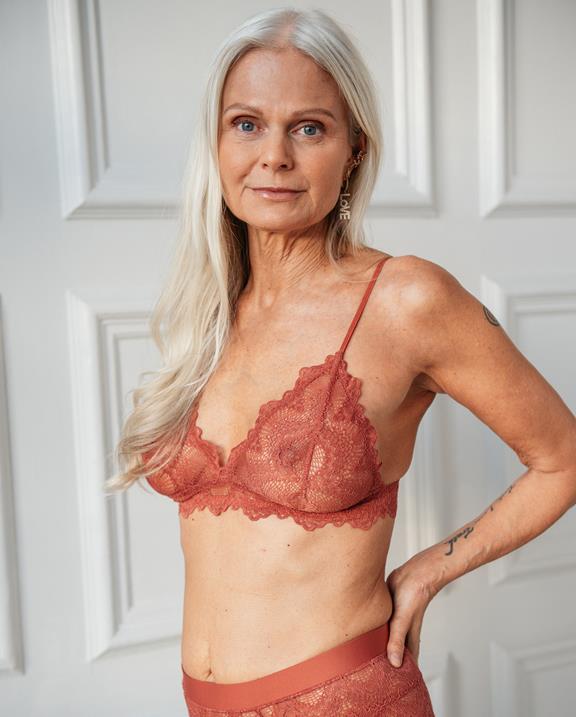 Lace Bralette Ruby Rebel Fade Red 7