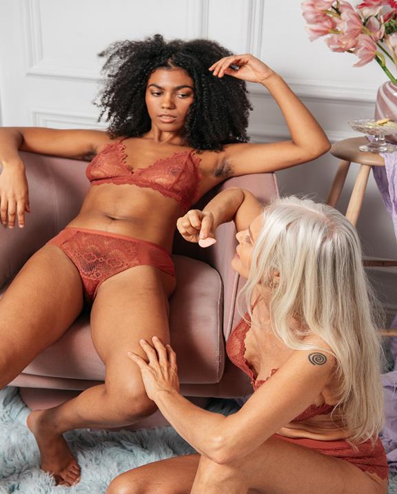 Lace Bralette Ruby Rebel Fade Red 13