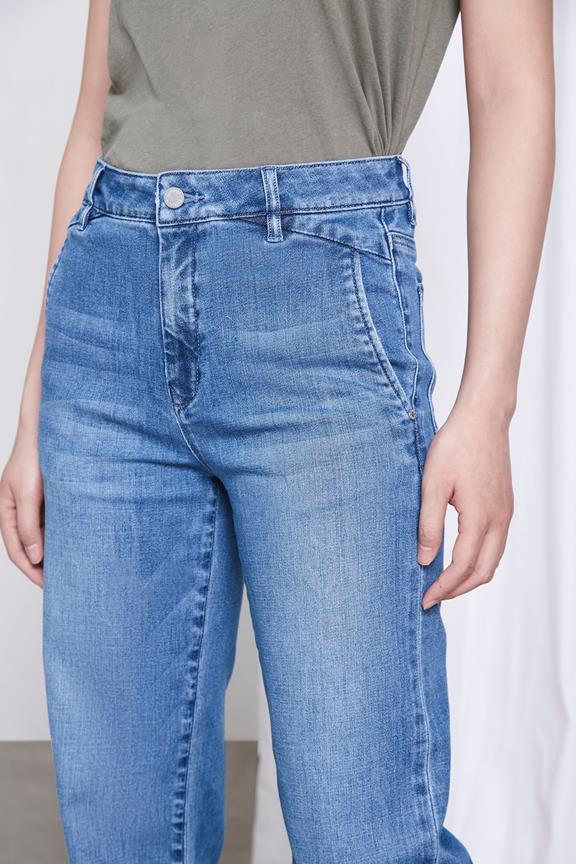 Flared Jeans Dew Medium Blauw 3