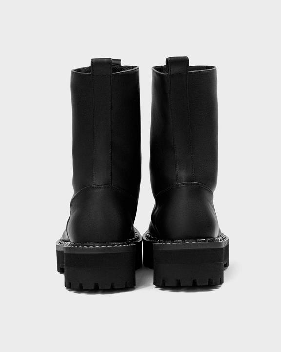 Lace-Up Boots Combat Workers Black 3
