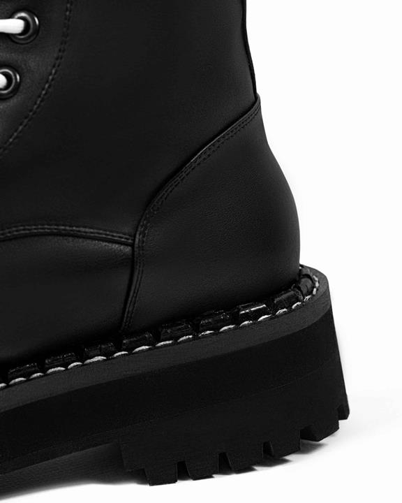 Lace-Up Boots Combat Workers Black 5