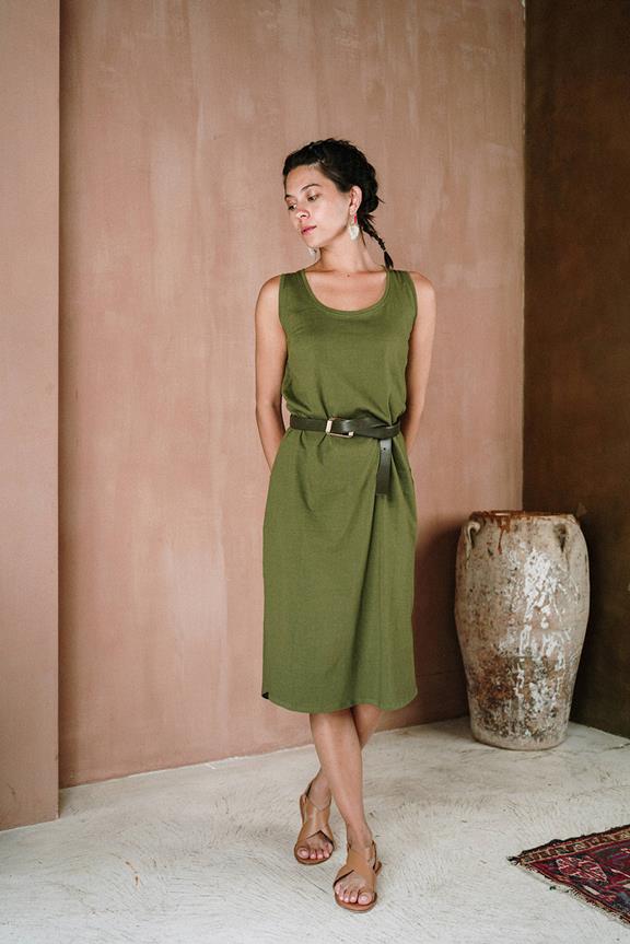 Dress Selvi Olive Green 1