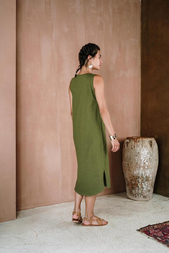 Dress Selvi Olive Green 3