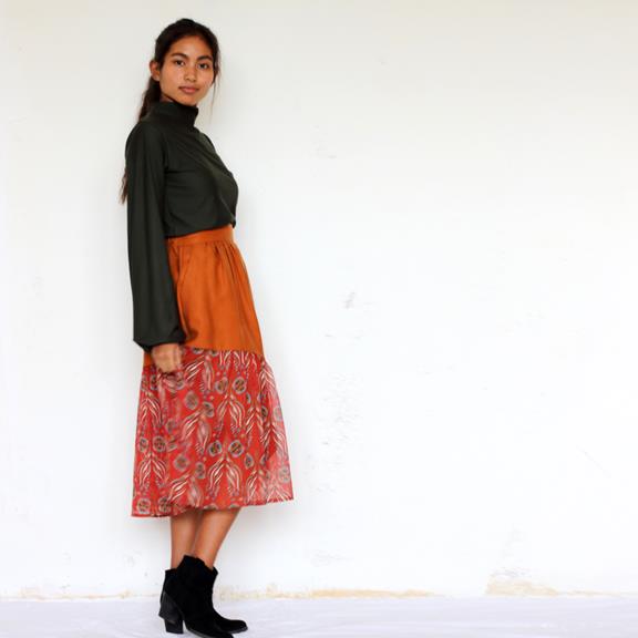 Skirt Manja Brown / Red 1