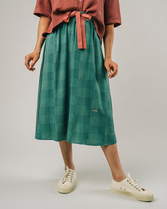 Vichy Skirt Green 1