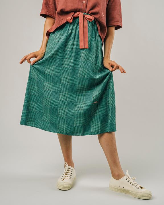 Vichy Skirt Green 5